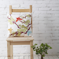 Most love MMK Meimei orange cotton hemp pillowcase (excluding core)