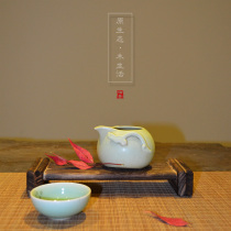 Original handmade vintage solid wood small flower stand desktop ornaments Multi-function shelf Flower insert base special offer