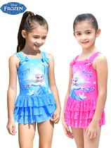 frozen Children Swimsuit Girls One piece Swimsuit Frozen Princess Elsa baby swimsuit little girl swimming