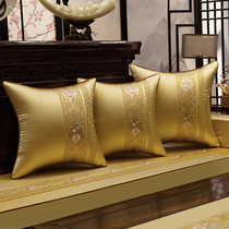 Red wood sofa cushions Chinese vintage solid wood furniture cushions upscale Thickened Non-slip bed cushions New Chinese