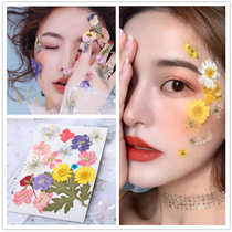 Dried flower face decoration decal photo stickers face jewelry small house same style photo fairy petal makeup sticker fairy forest