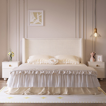 Style Retro Light Extravagant Children Bed Girl Cream Wind Soft Bunk Bed 1 5M Single Bed Girl Bed Minimu Art Bed