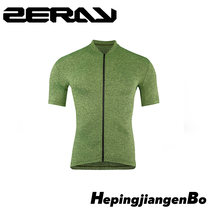 ZERAY spring and summer mens and womens short-sleeved riding suit top solid color mountain bike road speed dry air