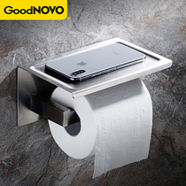 304 stainless steel bathroom bathroom hotel engineering hotel toilet mobile phone tissue holder Toilet paper shelf