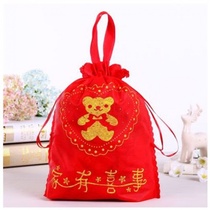 Happy Egg Bag men and women Baby Full Moon handbag candy non-woven wedding candy bag return Red Wedding box wedding