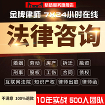 Lawyer online legal advice service labor real estate debt write indictment divorce agreement contract lawyer letter