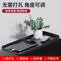 TV free hole shelf tray Router data cable Computer monitor Set-top box storage box shelf