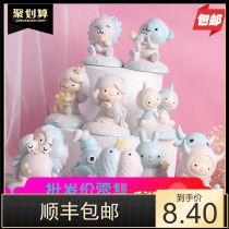 Twelve constellations baking cake decoration ornaments Car interior decoration ornaments Constellation series ornaments