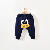 Baby cotton pants baby pants autumn and winter wear boys thickened baby cotton pants big butt pants clip cotton warm pp pants