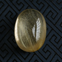 Hair Crystal Elliptical Naked Stone Extra-large Pigeon Egg Crystal Natural Landscape Weighs 31 18 gr