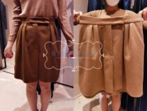 Roman sky show Lady camel velvet skirt ZORRO (not refundable-domestic Shunfeng to pay)