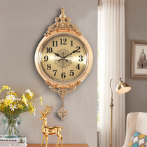 Large European wall clock living room home American silent clock creative fashion clock radio wave wall Watch 2020 New