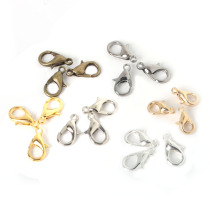 diy handmade jewelry material homemade hand chain buckle accessories joint connection buckle gold necklace alloy lobster buckle