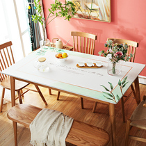 Tablecloth waterproof and oil-proof disposable rectangular desktop leather table mat Nordic light luxury ins Wind desk coffee table mat