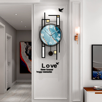 Nordic minimalist wall clock Living room watch Light luxury home atmosphere hanging watch Simple decoration Modern creative wall clock