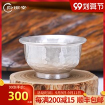 Sterling Silver 999 Pingming Cup Small Silver Cup Handmade Silver Tea Cup Single Cup Household Silver Cups Silver Cup