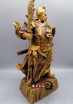 Large pure copper Guangong Buddha statue ornaments for home decoration gifts open Guan Yu Guan Er Ye Wu Cai statue