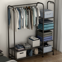 Simple wardrobe hanger wardrobe open rental room modern household large capacity iron shelf bedroom NS