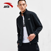 Ann Stepping Mens Clothing 2022 Spring Summer New Black Casual Blouse Mens Vertical Collar Sports Jacket Official Web Flagship