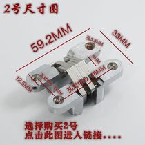 Yuemi No. 2 folding door cross hinge hinge invisible door hidden hidden promotion cabinet wardrobe covert