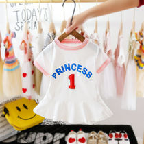 2022 Summer dress for girls in summer dress for girls girls short sleeves children summer dress