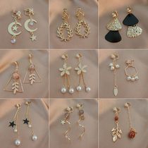 High-end ear clip female without ear piercing summer childrens painless niche internet celebrity hot style retro students 2021 new trend