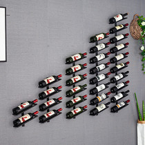 European wall-mounted wine rack Bar creative wine bottle rack Winery wine rack Wine cabinet wall-mounted simple wine bottle rack