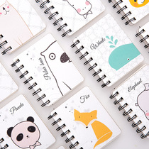 Creative cute animal cartoon rollover coil portable mini portable notebook pocket notepad wholesale