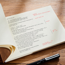 Horizontal Flip Floppy Pitcher Grid Ben Plaid Geometry B5 Blank Page Notebook Book Large Number Brief College Student Super-Thick Cross Examination Reading Thinking Guide Diagram Vertical hand painted diary notepad