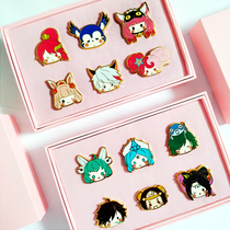 Cartoon Kingmaker Glory Badge Game Perimeter of the same National Peoples Congress Ferrets Flowers Wood Lan Li White Wang Zhaojun Brisket Gift Box