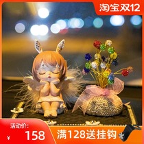 Suitable for Mercedes-Benz BMW Audi car interior high-end ornaments center console jewelry car decoration rhinestone goddess Net Red