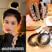 The ball head hairclip back of the head temperament clip Joker horsetail buckle Net red 2021 new hair artifact headdress