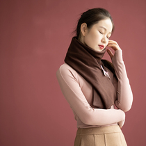 (Fawn) Original three-color wild wild Ao velvet scarf female with deer embroidered brooch collar