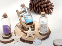 Desk TV wall cabinet wall mini ornaments creative small floating bottle Mediterranean style creative ornaments hanging