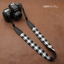 cam-in black and white panes universal single anti digital camera braces micro single photo shoulder strap cam8253