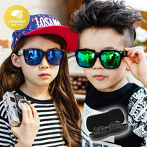 Childrens sunglasses Boys and girls sunglasses fashion eyes wild parent-child children baby anti-UV glasses tide