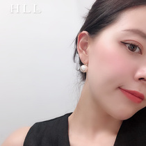 ins net red with European and American Baroque retro exquisite pearl drop earrings temperament super fairy lady cold wind earrings