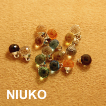 NIUKO clothing accessories exquisite clothing design transparent stained glass shirt buttons knitted buttons