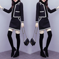 Tide brand Ocnltiy autumn and winter celebrities Xiaoxiangfeng foreign style woolen jacket half skirt two-piece temperament goddess suit