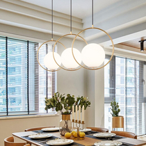 Net red Nordic post-modern restaurant bedroom bedside chandelier cafe bar clothing store milk tea shop decoration lamps