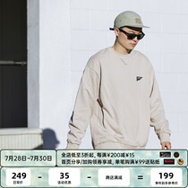 WHOSETRAP new fashion brand national trend American street loose round neck patch solid color pullover sweater top