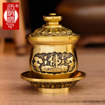 100 natto water supply cup for the Buddhas cup St. Water Cup water purification cup Home dedicated to the Buddha Hall Supplies brass mug tea cup