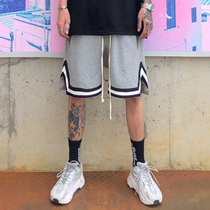 ZACHARIAH irregular contrast patch shorts Hip hop national trend brand American street basketball ins casual pants men