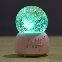 Creative meow Martians automatically float snowflakes with crystal balls cute kitty kittens Eight soundboxes Music Suzuki students present