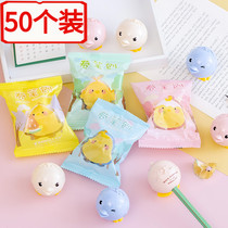 Creative Learning Stationery Gift Reward Elementary Students Kindergarten Prize Candy Bagged Cute Chicken Curly Pencil Knife Sharpened Pencil