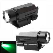 Tactical hanging flashlight strong light X100 flashlight 20mm track clip LED strong light green flashlight