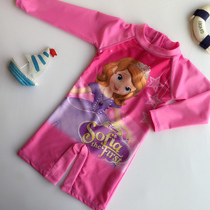 Export childrens swimsuit girl sunscreen conjoined Sophia Princess Sophia surf uniforms