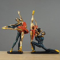 Ballet dancers ornaments home accessories creative wine cabinet porch desktop furnishings model room crafts housewarming gifts