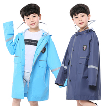 School rainstorm prevention primary school raincoat Jacket Backpack Baby children long poncho full body children raincoat men