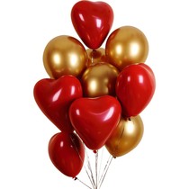 Net red balloon decoration gem red metallic wedding romantic wedding wedding wedding room decoration scene layout